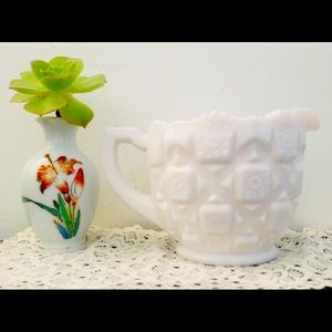 Vintage Westmoreland Milk Glass Large Creamer